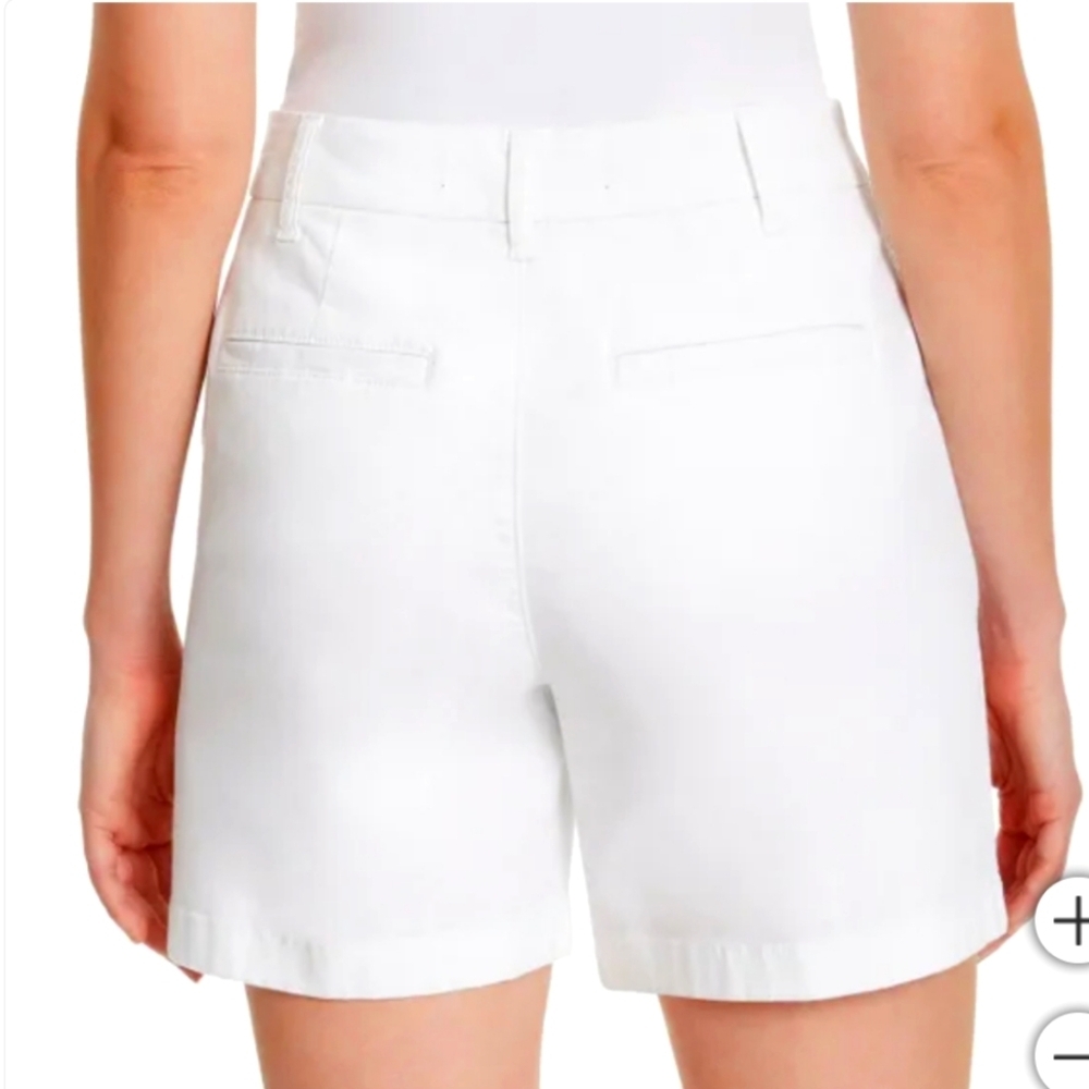 NWT Gloria Vanderbilt Women's Chino Shorts White - Picture 3 of 7